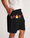 Spark Up - Black Men's Jogger Shorts