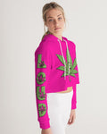 LOUD Patty Pink Women's Cropped Hoodie