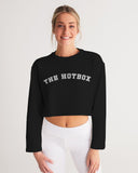 THB Varsity - Black Women's Cropped Sweatshirt