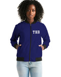 THB Varsity - Navy Women's Bomber Jacket