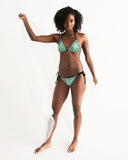 THB Varsity- Mint Women's Triangle String Bikini