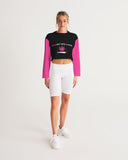 WDGAF - Pink Women's Cropped Sweatshirt