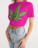 LOUD Patty Pink Women's Twist-Front Cropped Tee