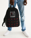 BLK w/ Red Trees Small Canvas Backpack