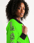 LOUD Liya Green Women's Bomber Jacket