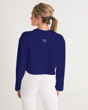THB Varsity - Navy Women's Cropped Sweatshirt