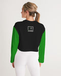 WDGAF - Green Women's Cropped Sweatshirt